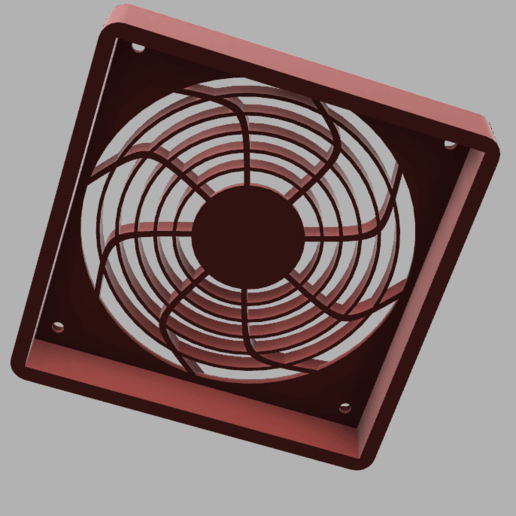 Download STL file Classic Styled 92 x 14mm Fan Cover • 3D printer model